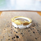 Sterling Silver Leaf Ring: Handmade Stacking Band