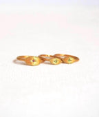 Evil Eye Ring: Star-Set Pink Sapphire