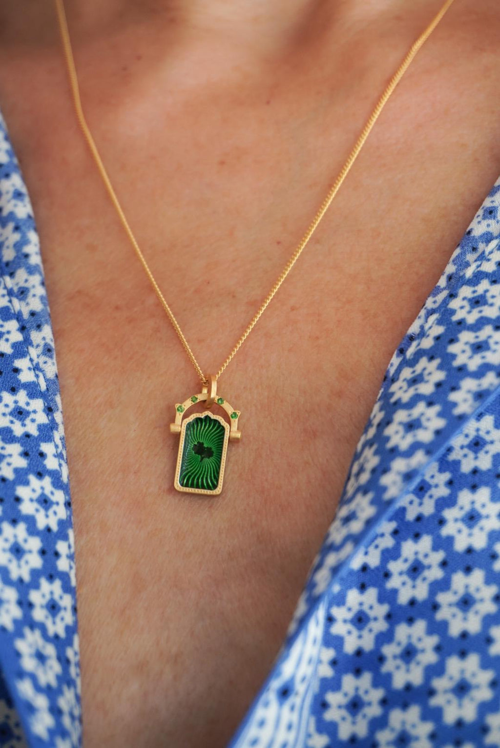 Door of Life Charm Tsavorite