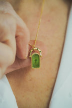 Door of Luck Charm Tsavorite