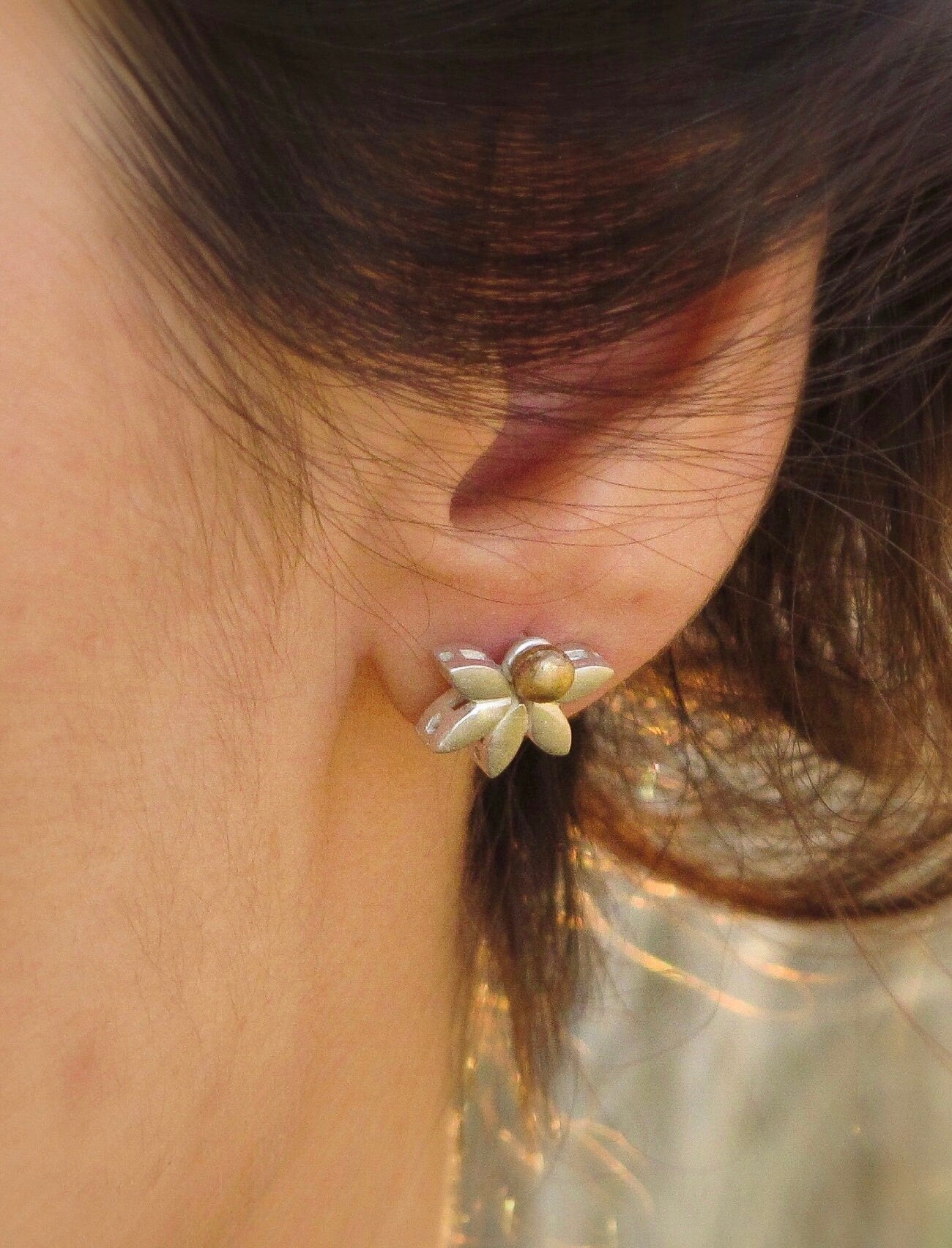 Lotus Stud Earrings