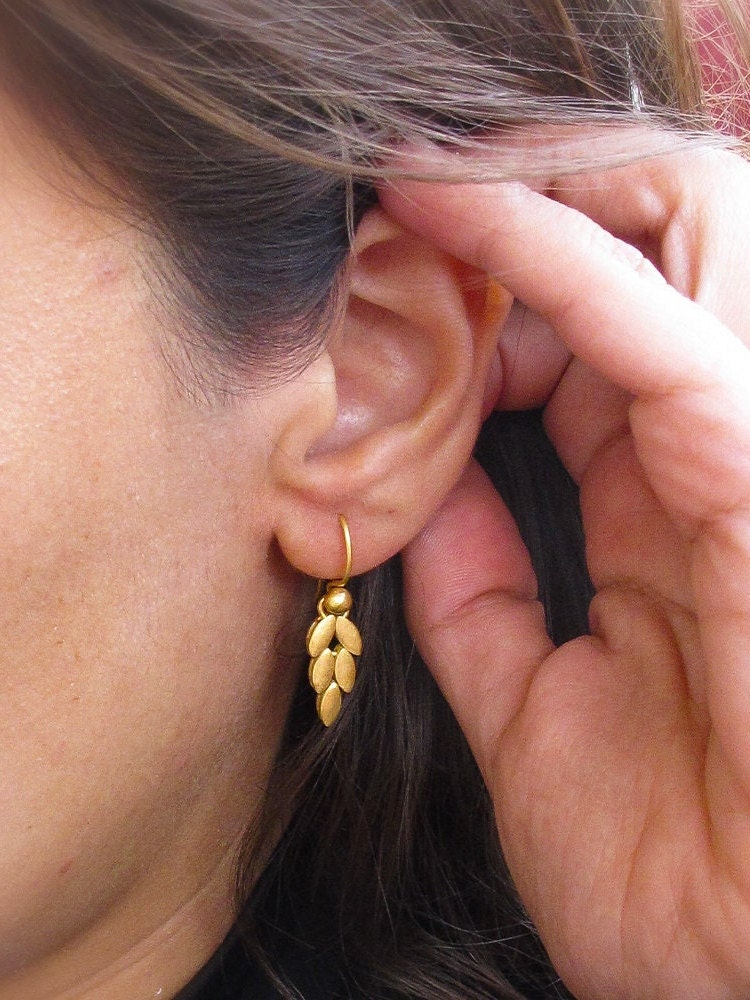 Wheat Leaf Earrings
