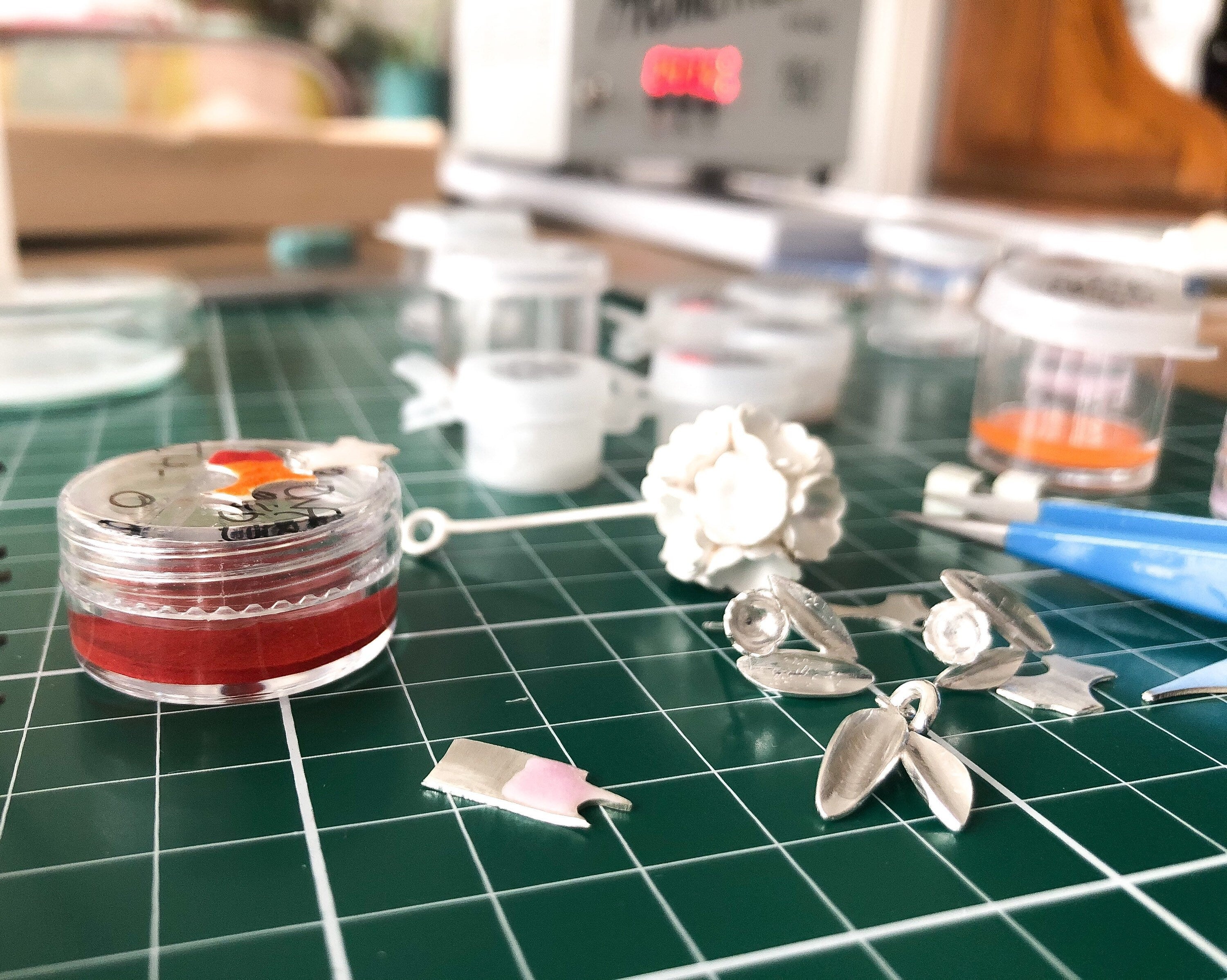 Sakura Enamel Necklace